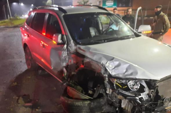 Embriagado, condutor provoca grave acidente na rodovia Luiz Rosso