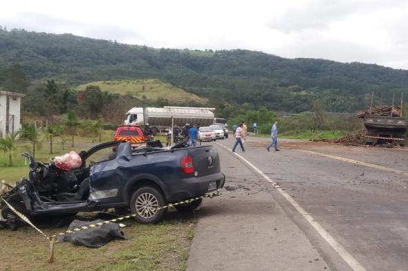 Grave acidente tira a vida de motorista em Criciúma 