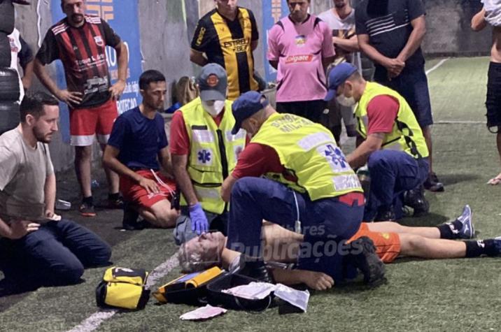 Homem morre após sofrer infarto enquanto jogava bola em Criciúma 