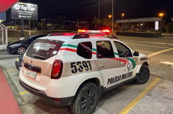 Roubo e sequestro-relâmpago movimentam a PM na noite quarta-feira em Criciúma