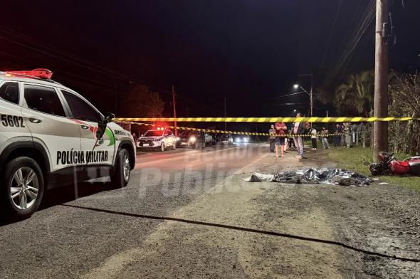 Motociclista perde a vida após colidir contra poste de iluminação em Criciúma