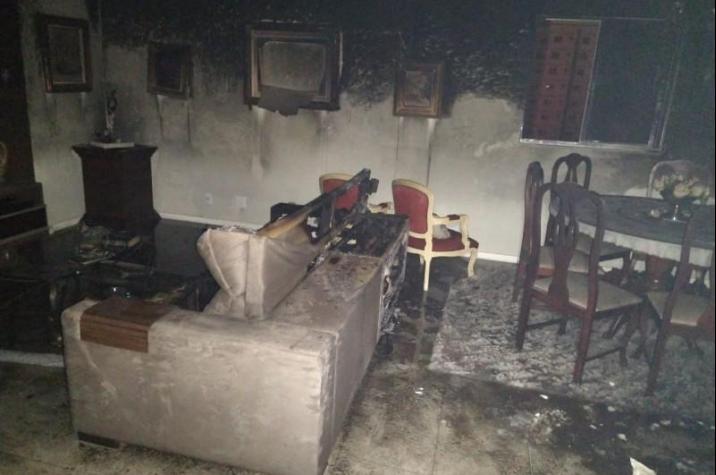 Soldado da PM de Criciúma, mesmo de folga, invade apartamento em chamas e salva vida de idosa no Centro 