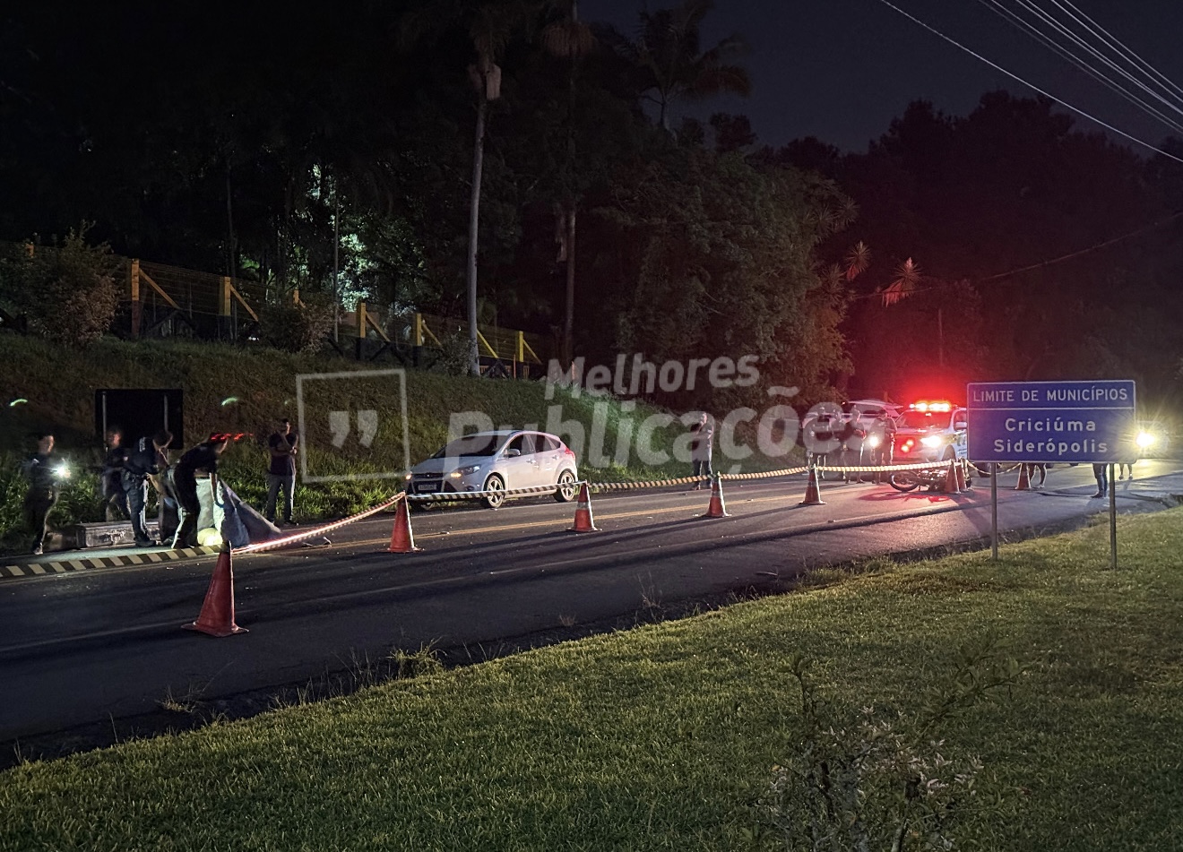 Motociclista morre atropelado por caminhão no limite entre Criciúma e Siderópolis