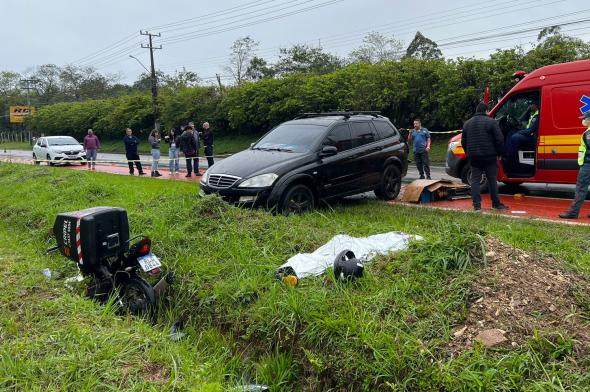 Motociclista morre em acidente grave no bairro Morro Estevão 