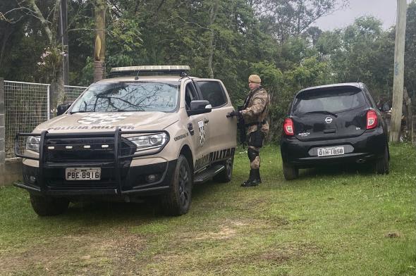 De folga, policial militar recupera veículo roubado em Criciúma